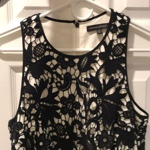 Black and white Banana Republic dress